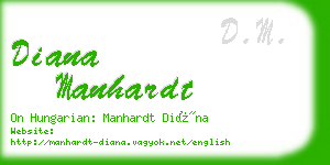 diana manhardt business card